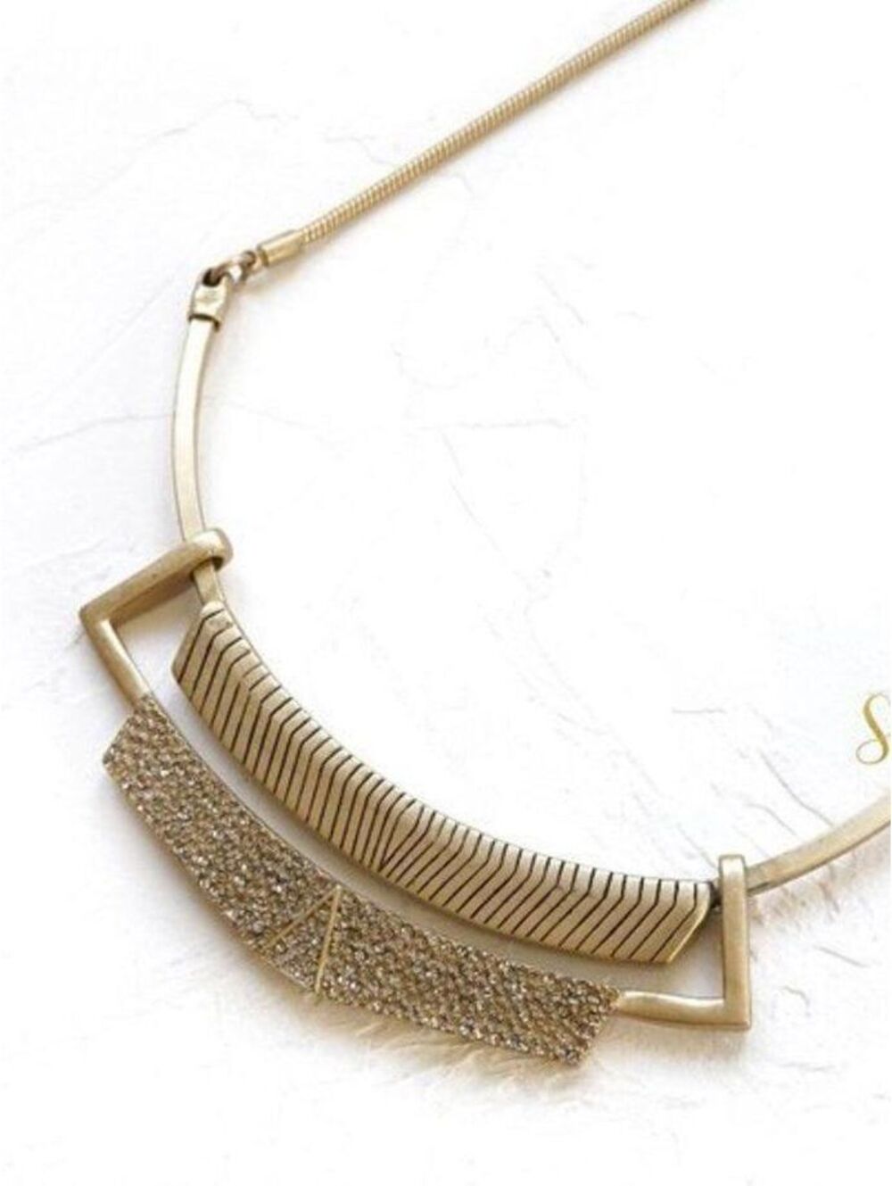 Madewell Etched Pave Necklace